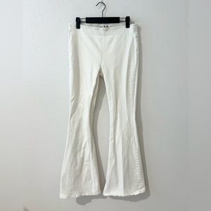Free People White Wide Leg Pants